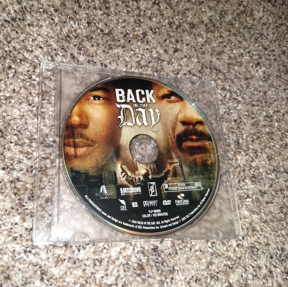 Back In The Day DVD (No Cover)